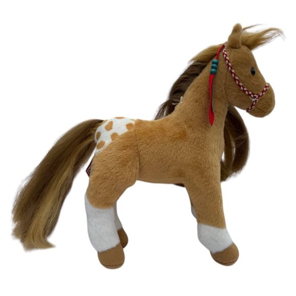 Cloud Dancer Indian Paint Horse Plush Stuffed Animal standing by Douglas feather - Picture 1 of 16